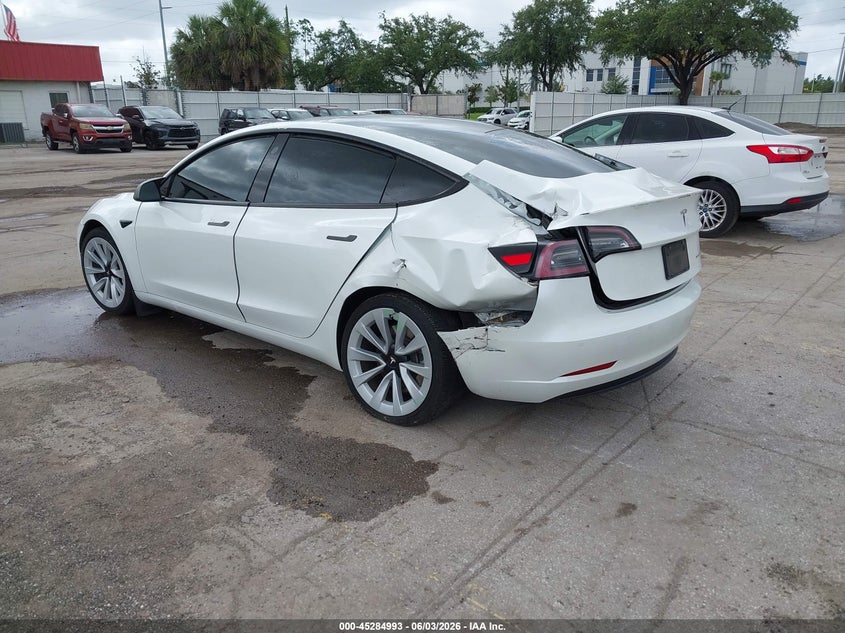 Vin: 5yj3e1eb7nf103763, lot: 45782829, tesla model 3 long range dual motor all-wheel drive 20223