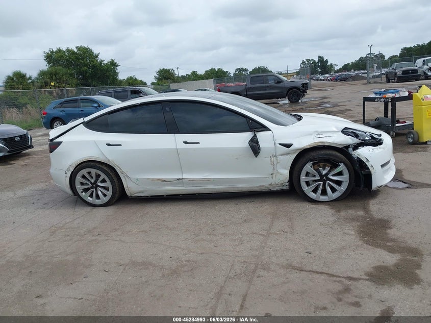 2022 Tesla Model 3 Long Range Dual Motor All-Wheel Drive VIN: 5YJ3E1EB7NF103763 Lot: 45284993