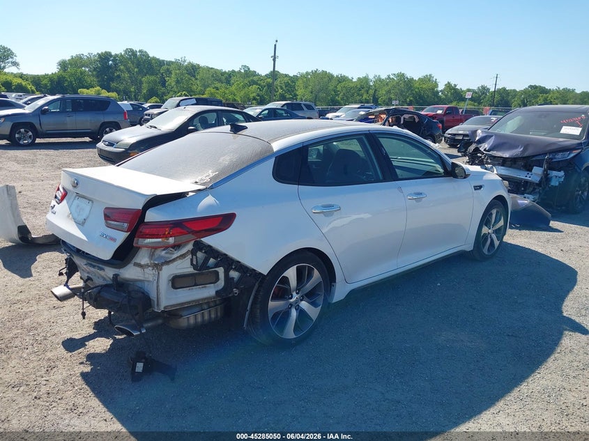 Vin: 5xxgw4l25jg202835, lot: 45782886, kia optima sx turbo 20184