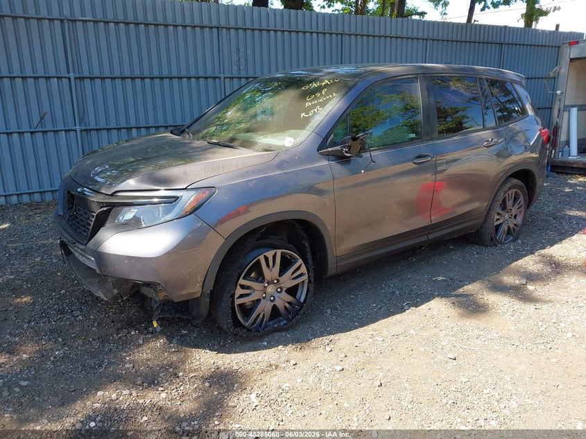Vin: 5fnyf8h54mb043117, lot: 45782904, honda passport awd ex-l 20212