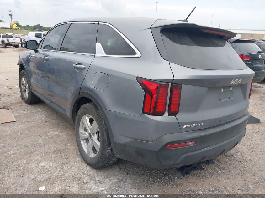 Vin: 5xyrg4lc3pg245394, lot: 45782905, kia sorento lx 20233
