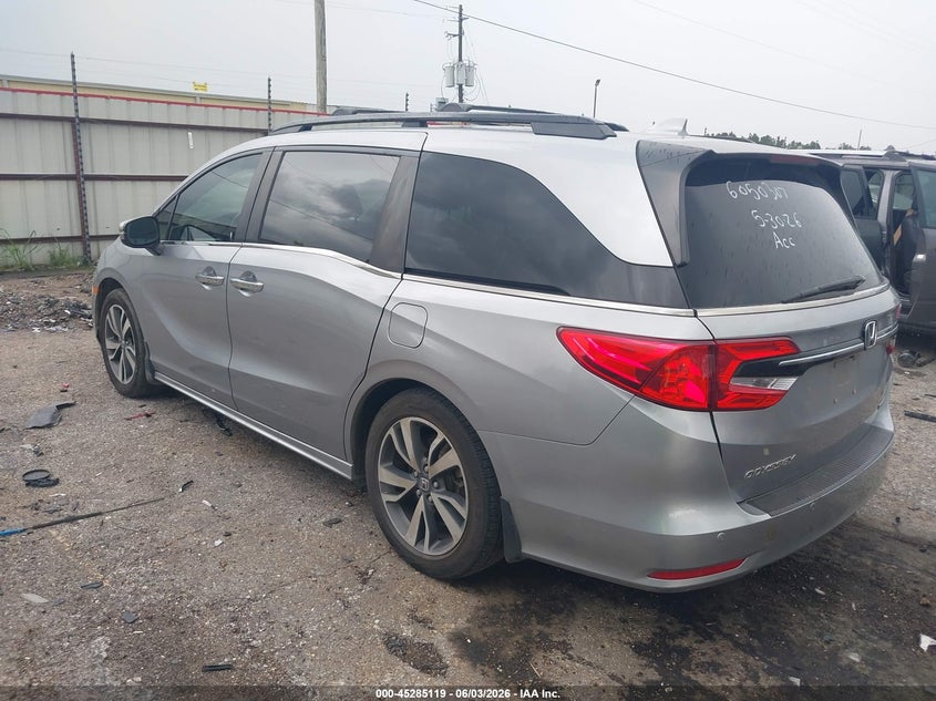 Vin: 5fnrl6h89nb040050, lot: 45782955, honda odyssey touring 20223