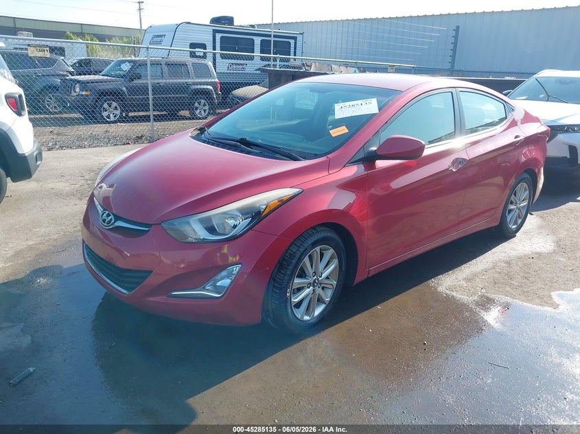 Vin: kmhdh4ae4eu153990, lot: 45782971, hyundai elantra se 20142