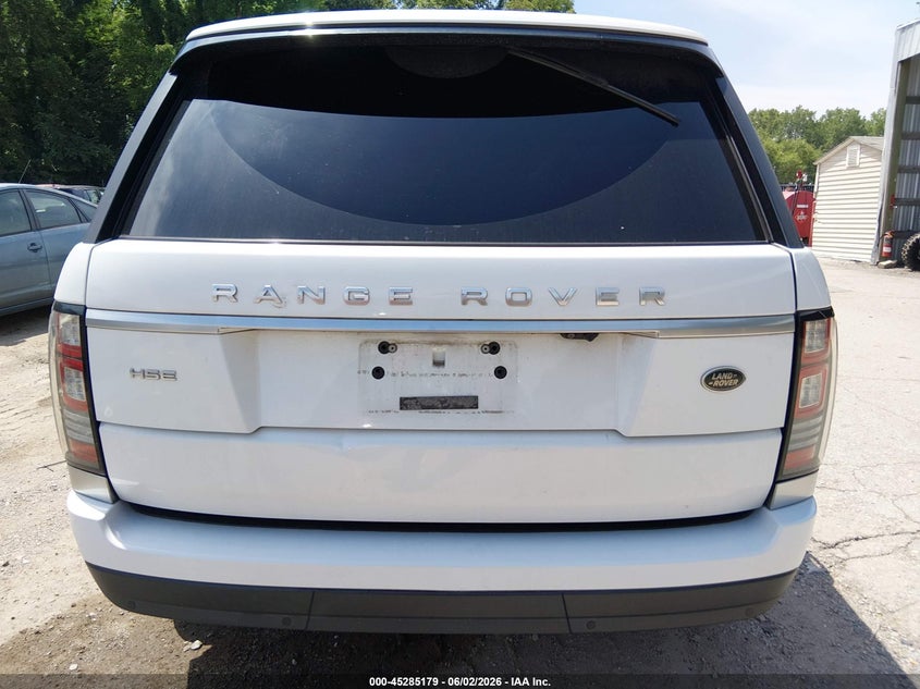 2016 Land Rover Range Rover 3.0L V6 Supercharged Hse VIN: SALGS2PF3GA306167 Lot: 45285179