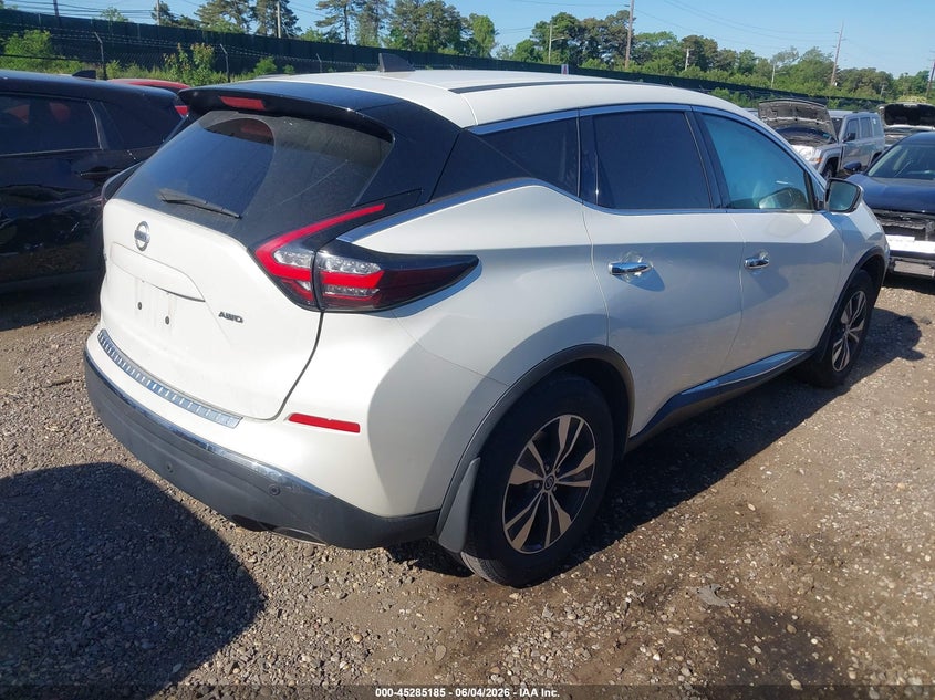 Vin: 5n1az2as4nc112355, lot: 45783021, nissan murano s intelligent awd 20224