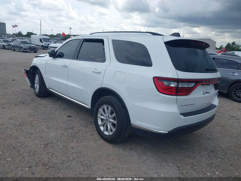 Vin: 1c4rdhag7pc635554, lot: 45783066, dodge durango sxt rwd 20233