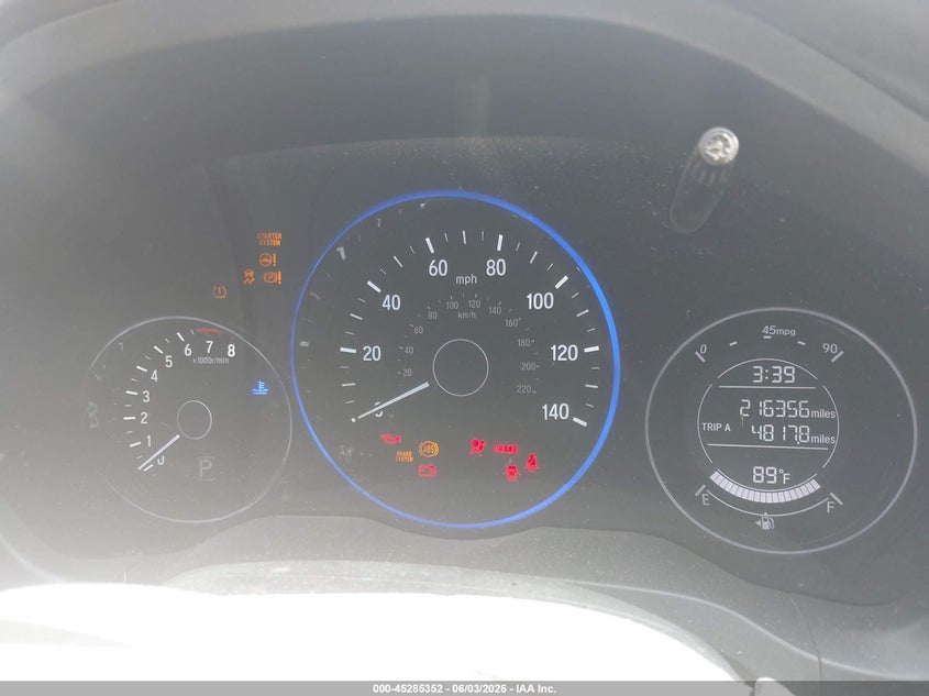 2018 Honda Hr-V Ex VIN: 3CZRU5H59JG702284 Lot: 45285352