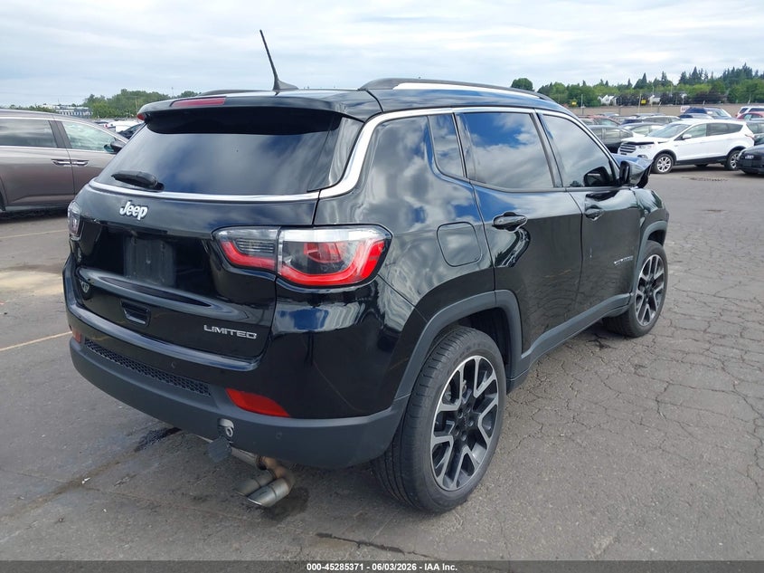 Vin: 3c4njccb7jt122666, lot: 45783207, jeep compass limited fwd 20184