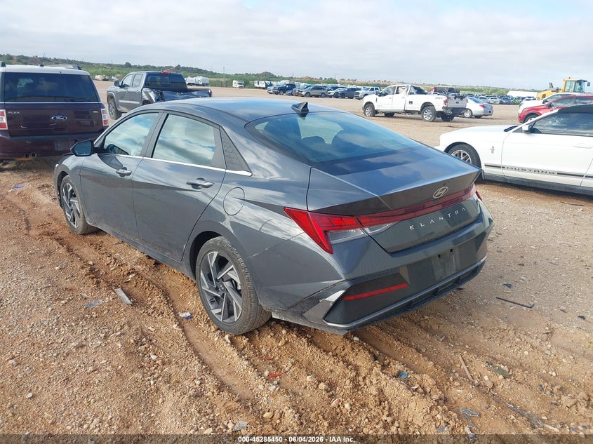 Vin: kmhls4dg7su922343, lot: 45783286, hyundai elantra sel convenience 20253