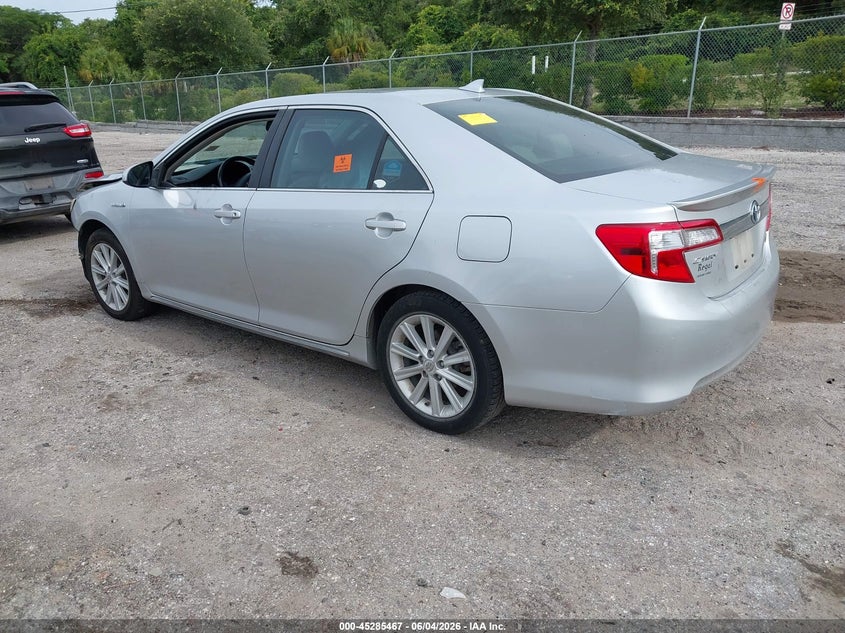 Vin: 4t1bd1fk2cu014941, lot: 45783303, toyota camry hybrid xle 20123