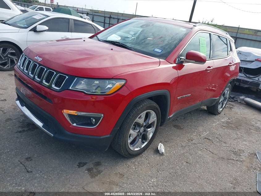 Vin: 3c4njccb9mt573568, lot: 45783341, jeep compass limited fwd 20212
