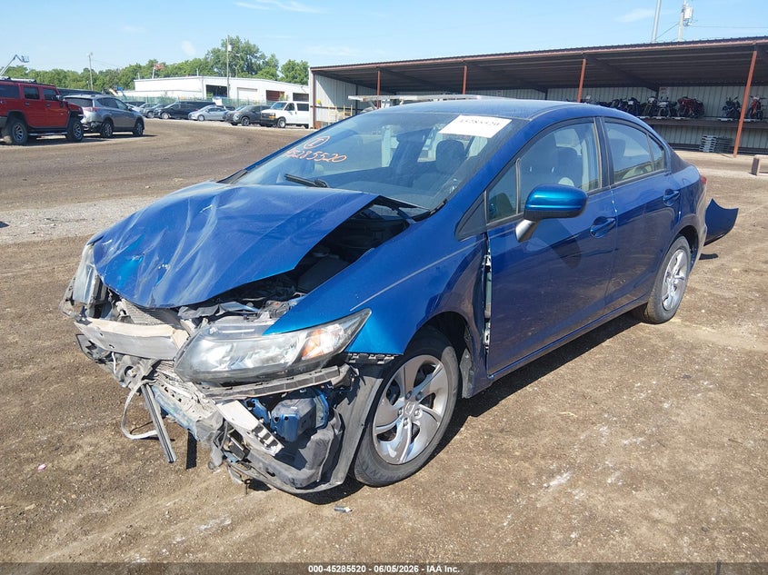 Vin: 19xfb2f59fe084354, lot: 45783356, honda civic lx 20152