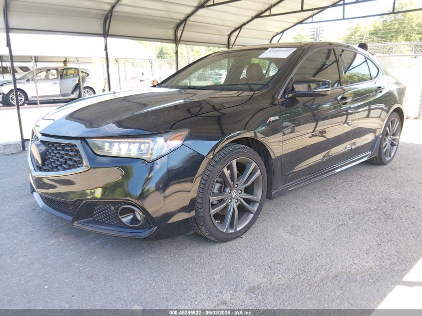 Vin: 19uub2f63ja003541, lot: 45783357, acura tlx tech   a-spec pkgs 20182