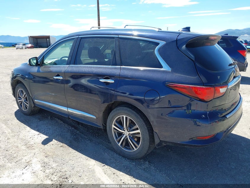 Vin: 5n1dl0mm3hc522231, lot: 45783390, infiniti qx60 20173