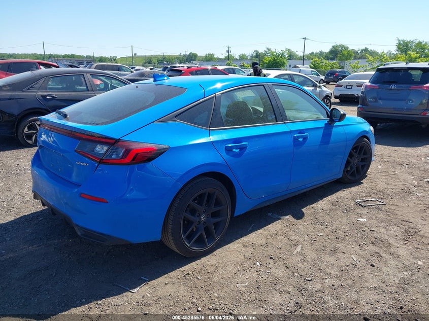 Vin: 19xfl2h81pe019018, lot: 45783412, honda civic sport 20234