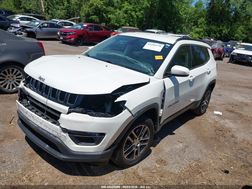 Vin: 3c4njcbb4jt102859, lot: 45783415, jeep compass latitude fwd 20182