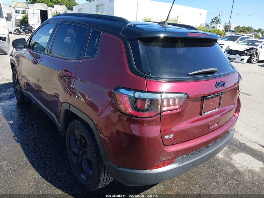 Vin: 3c4njcbb4mt604131, lot: 45783447, jeep compass altitude fwd 20213