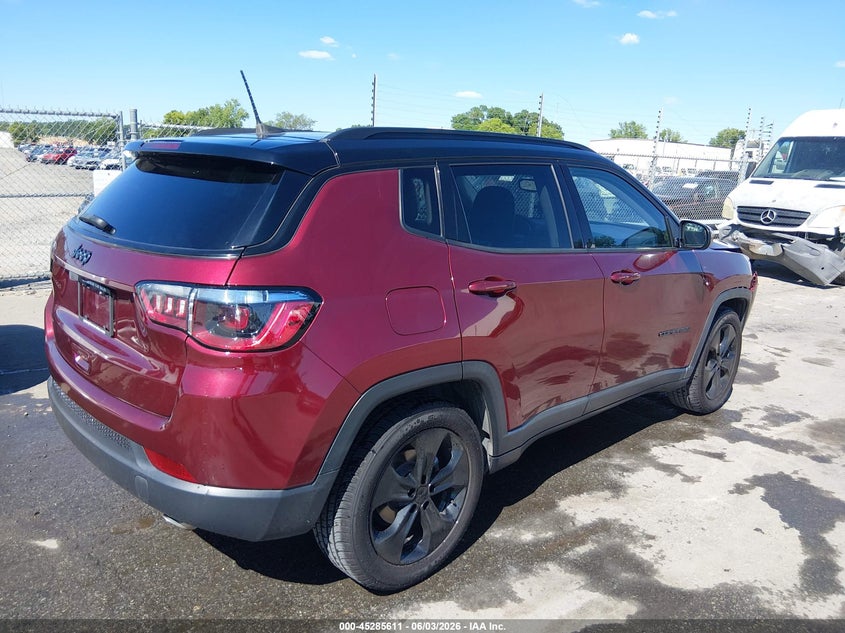 Vin: 3c4njcbb4mt604131, lot: 45783447, jeep compass altitude fwd 20214
