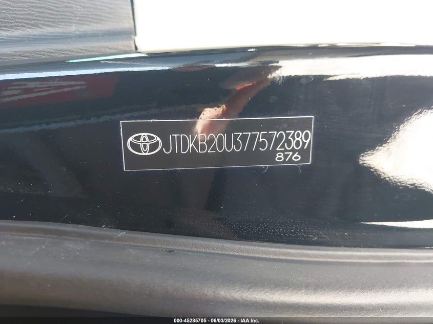2007 Toyota Prius Touring VIN: JTDKB20U377572389 Lot: 45285705