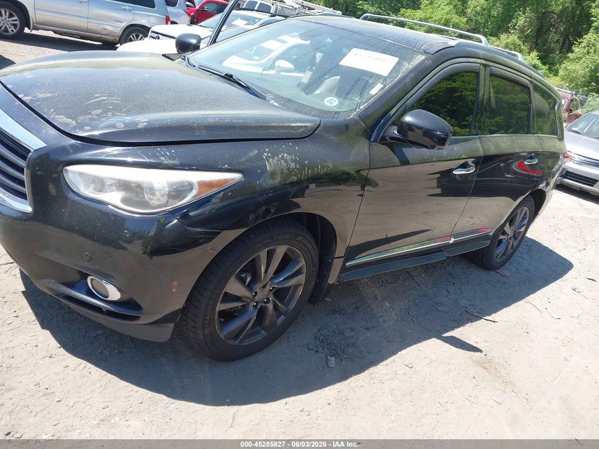 Vin: 5n1al0mm3ec502883, lot: 45783663, infiniti qx60 20142