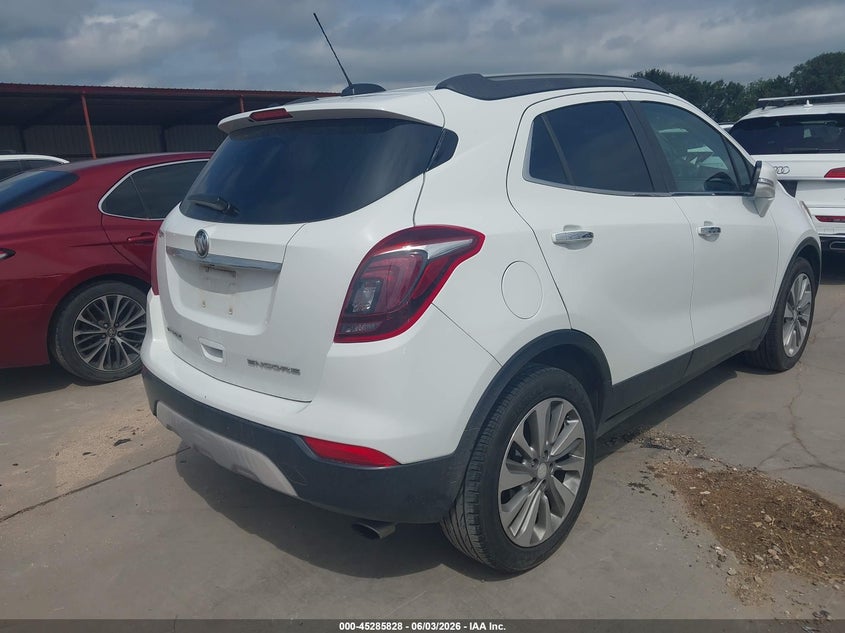 Vin: kl4cjasb9hb043146, lot: 45783665, buick encore preferred 20174