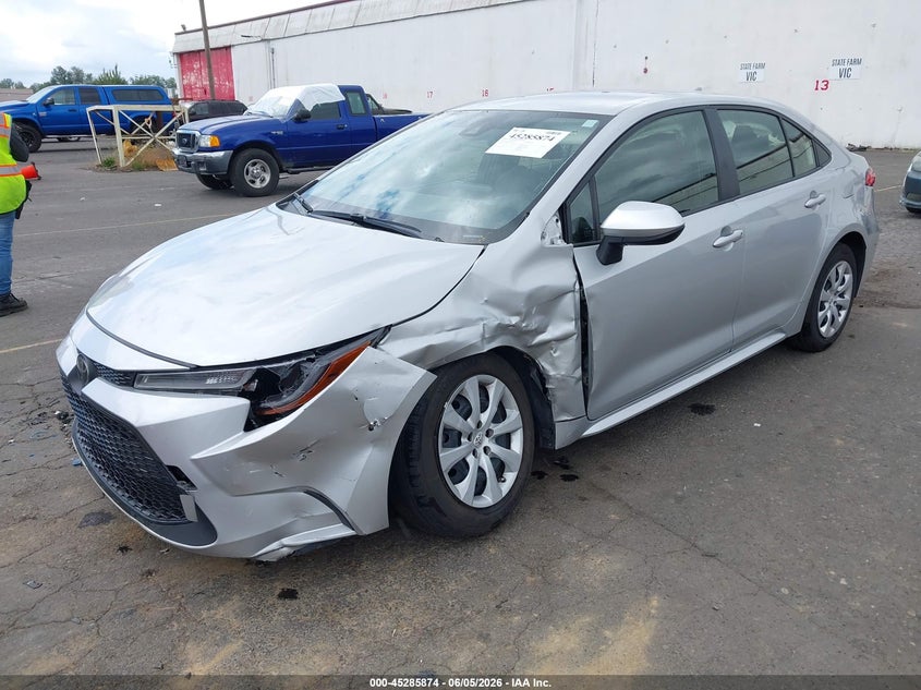 Vin: jtdepmae1nj220977, lot: 45783710, toyota corolla le 20222