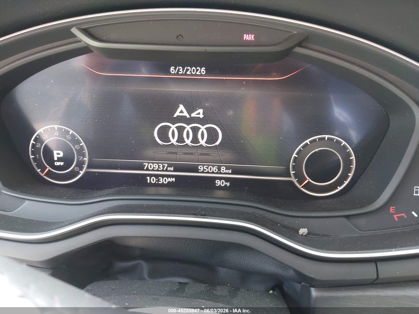 2018 Audi A4 2.0T Tech Ultra Premium/2.0T Ultra Premium VIN: WAUKMAF47JN017392 Lot: 45285947