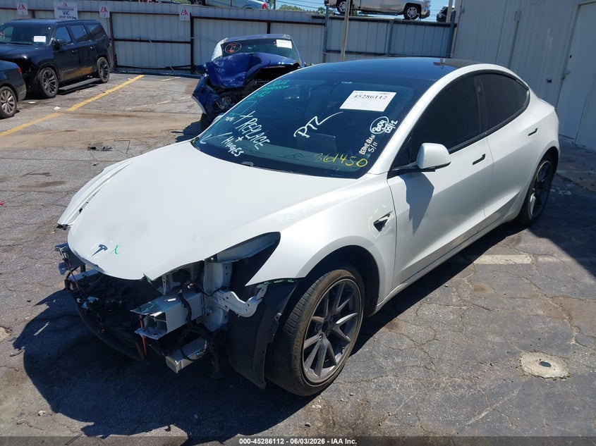 2021 TESLA MODEL 3 auction photo 2