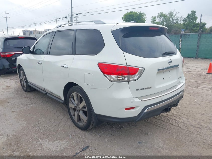 Vin: 5n1ar2mn5ec730659, lot: 45784007, nissan pathfinder platinum 20143