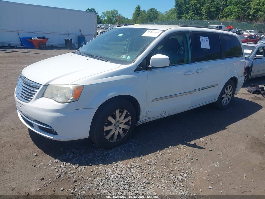 Vin: 2c4rc1bgxer243777, lot: 45784116, chrysler town & country touring 20142