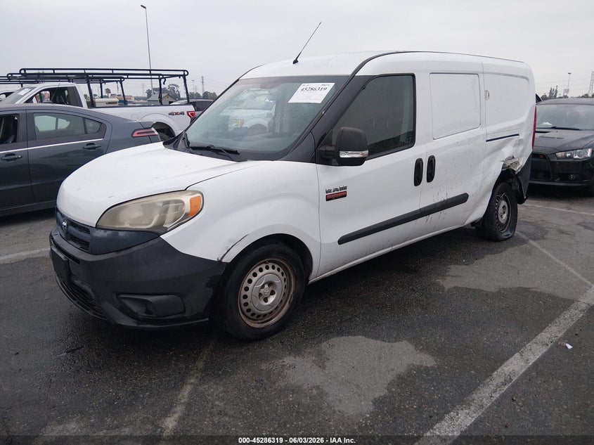 Vin: zfberfat1g6b78066, lot: 45784155, ram promaster city tradesman 20162