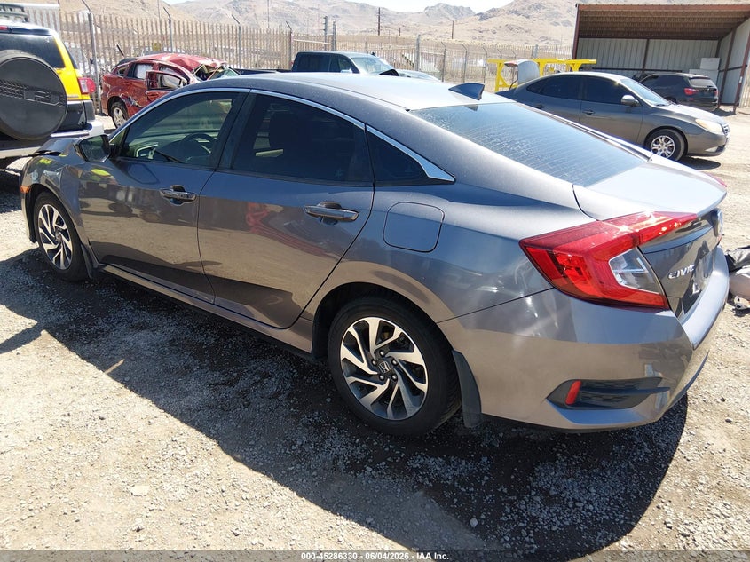 Vin: 19xfc2f78je022354, lot: 45784166, honda civic ex 20183