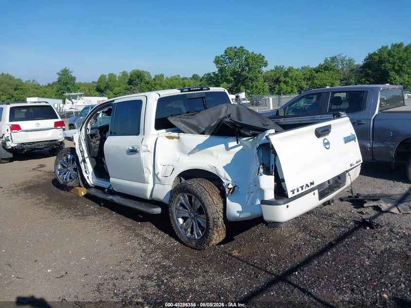 Vin: 1n6aa1e58hn574319, lot: 45784192, nissan titan sl 20173