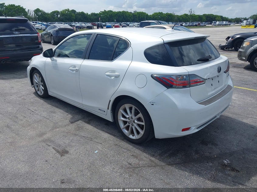 JTHKD5BH8C2050522 2012 Lexus Ct 1.8 Ct 200H Premium white