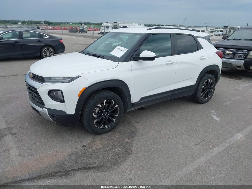 Vin: kl79mrsl5nb142568, lot: 45784322, chevrolet trailblazer awd lt 20222