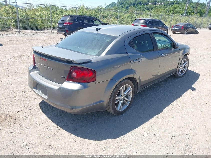 Vin: 1c3cdzcbxcn200043, lot: 45784324, dodge avenger sxt 20124