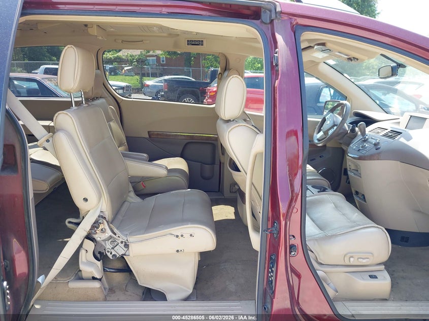 2009 Nissan Quest 3.5 Se VIN: 5N1BV28U49N102474 Lot: 45286505