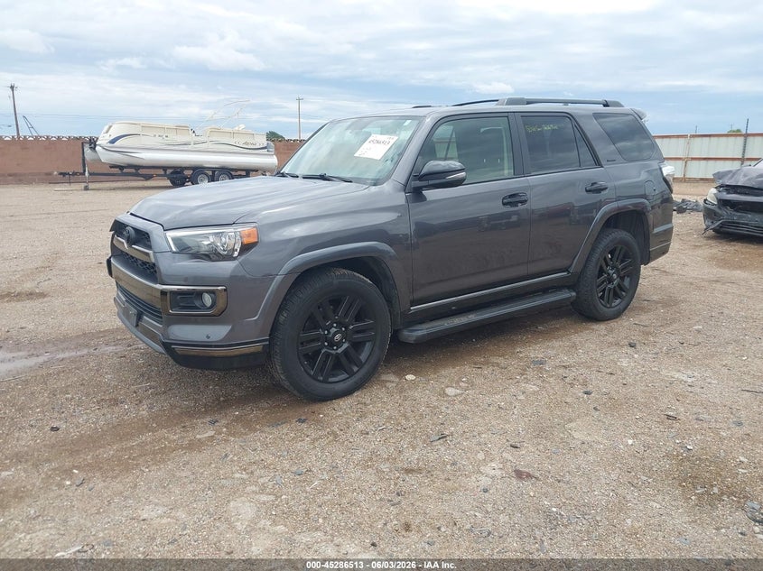 Vin: jtebu5jr9k5693336, lot: 45784349, toyota 4runner limited nightshade 20192