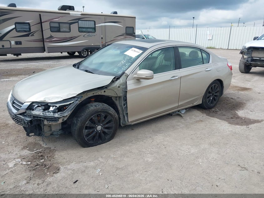 Vin: 1hgcr2f83da198750, lot: 45784355, honda accord ex-l 20132