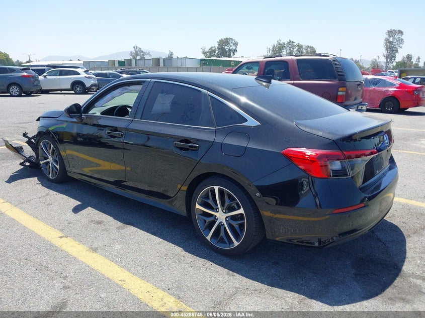 Vin: 2hgfe1f99ph323834, lot: 45784581, honda civic touring 20233