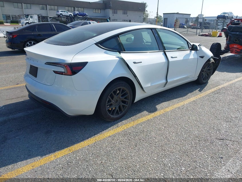 Vin: 5yj3e1ea9sf043164, lot: 45784588, tesla model 3 long range rear-wheel drive/standard rear-wheel drive 20254