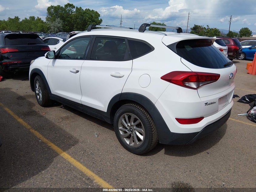 Vin: km8j3ca40gu082759, lot: 45784621, hyundai tucson se 20163