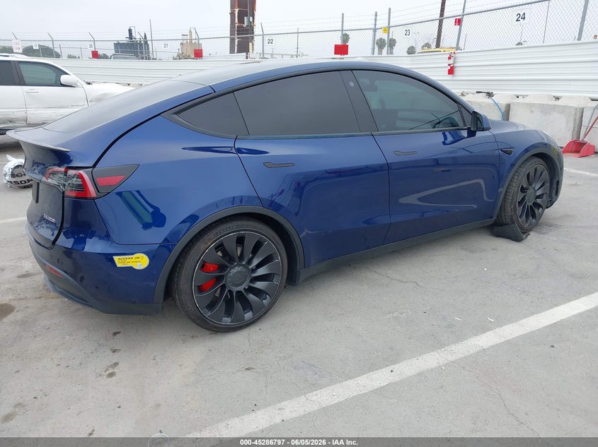 Vin: 7saygdef1nf378133, lot: 45784633, tesla model y performance dual motor all-wheel drive 20224