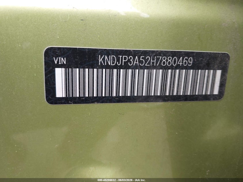 2017 Kia Soul + VIN: KNDJP3A52H7880469 Lot: 45286832