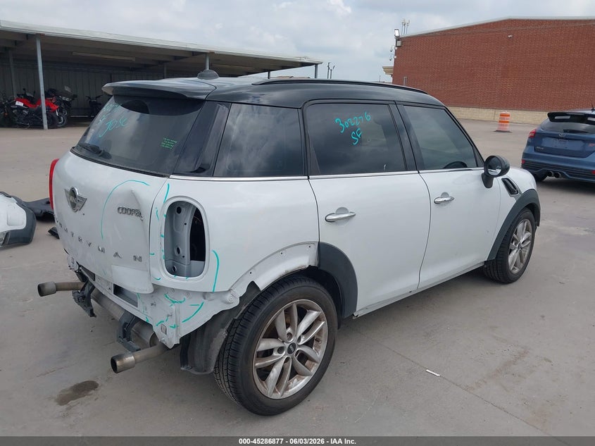 Vin: wmwzc3c52dwp51544, lot: 45784713, mini countryman cooper s 20134