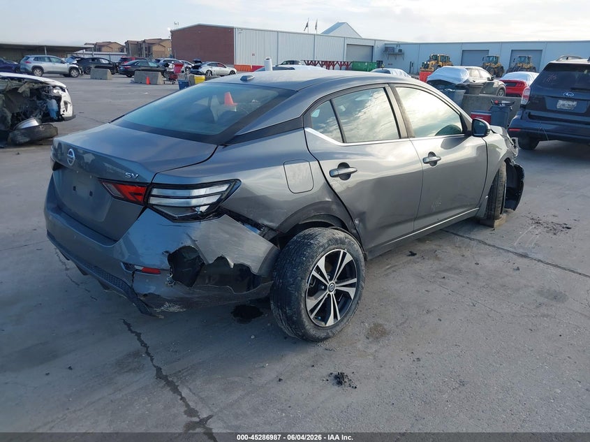 Vin: 3n1ab8cv4ly302523, lot: 45784823, nissan sentra sv xtronic cvt 20204