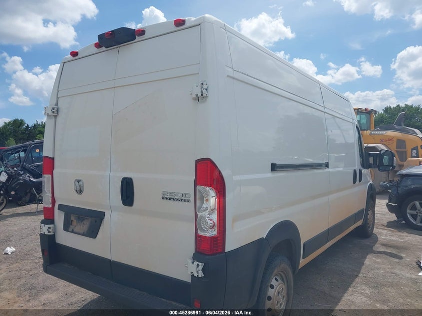 Vin: 3c6lrvdg5pe594052, lot: 45784827, ram promaster 2500 high roof 159 wb 20234
