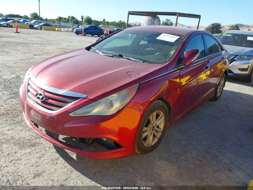 Vin: 5npeb4ac4eh940795, lot: 45784885, hyundai sonata gls 20142