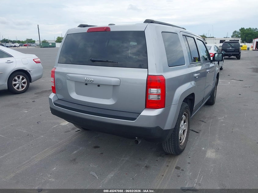 Vin: 1c4njpbb8gd777863, lot: 45784894, jeep patriot sport 20164