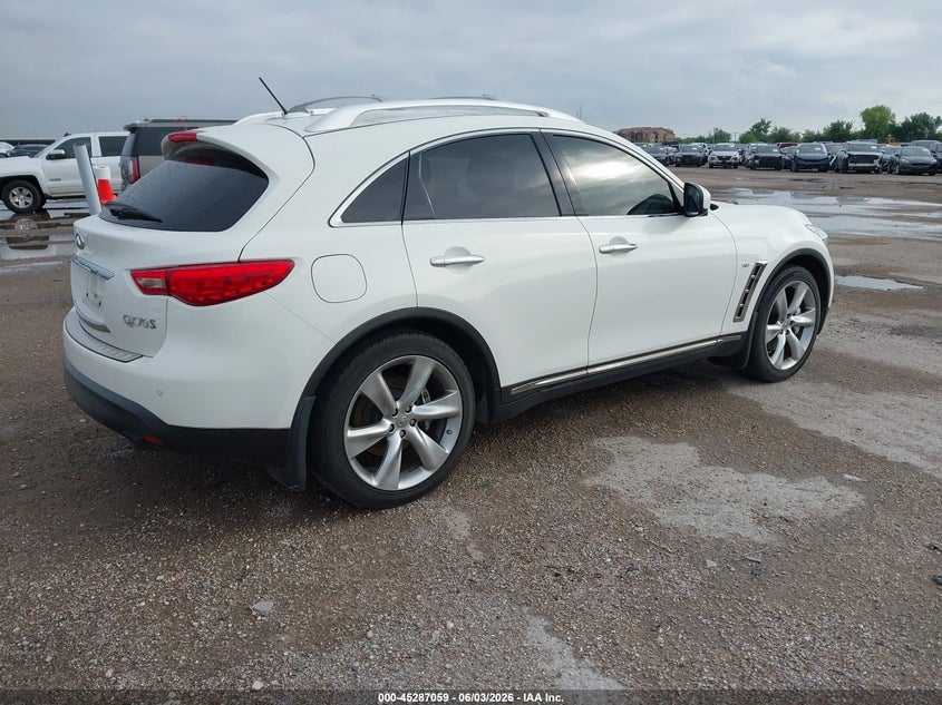 Vin: jn8bs1mw0em400166, lot: 45784895, infiniti qx70 base v8 20144
